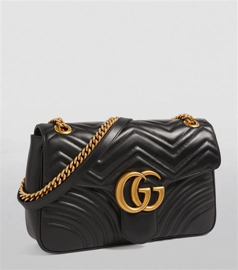 gucci matelassé leather shoulder bag.